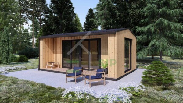 Granny Annexe Julia (Insulated, 34 mm + cladding), 20m²