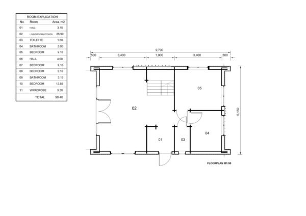 Wooden House Madelief (Insulated, 44 mm + cladding), 120m² - Image 9