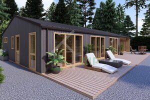Log Cabin Zoe (44 mm + Cladding), 115 m²
