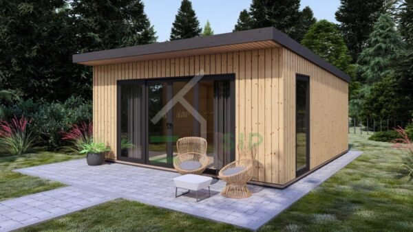 Wooden House Leon (34 mm + cladding), 25 m²