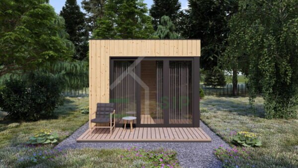 Wooden Garden Room Evi (34 mm + cladding), 6m²