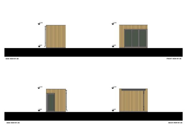 Wooden Garden Room Evi (34 mm + cladding), 6m² - Image 7