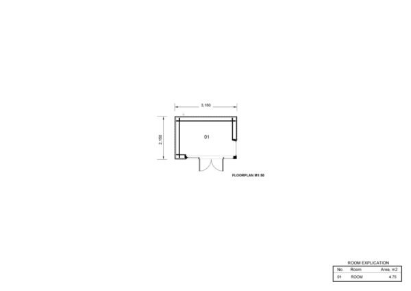 Wooden Garden Room Evi (34 mm + cladding), 6m² - Image 6