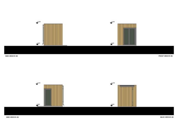 Wooden Garden Room Lot (Insulated 34 mm + cladding), 4m² - Image 7