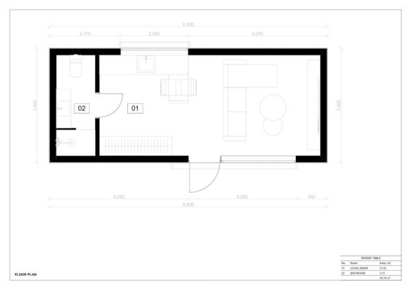 Prefabricated House AlexanderII (SIP insulated) 25m² - Image 6