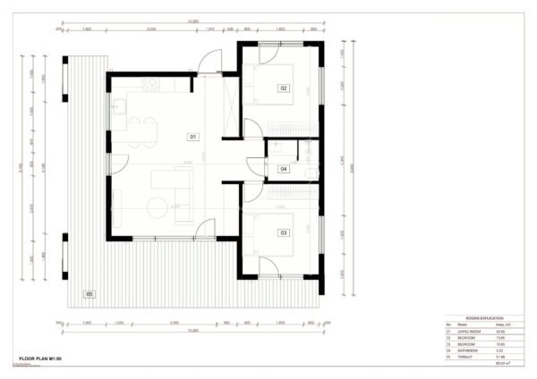 Prefabricated House + Terrace Pupienus (SIP Insulated) 57m² - Image 5