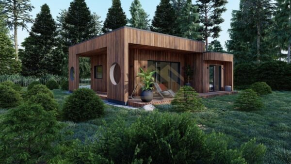Prefabricated House + Terrace Pupienus (SIP Insulated) 57m²