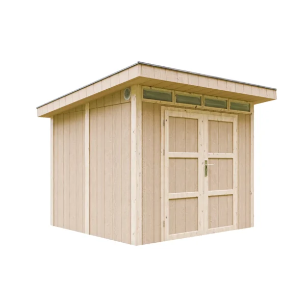 Luxury wooden tool shed without floor SH588 – 236 x 250 cm – 6 m2 - Image 3