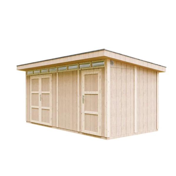 Luxury garden shed SH504 - 236 x 486 cm – 12 m2 - Image 2