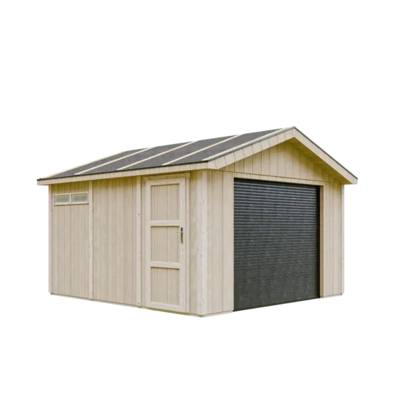 Luxury wooden garage SH505 - 354 x 368 cm – 13 m2