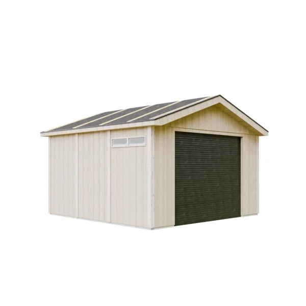 Luxury wooden garage SH505 - 354 x 368 cm – 13 m2 - Image 2