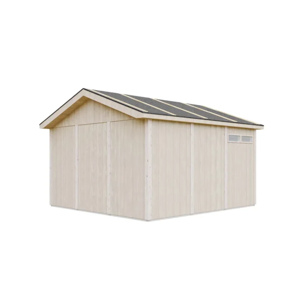 Luxury wooden garage SH505 - 354 x 368 cm – 13 m2 - Image 4