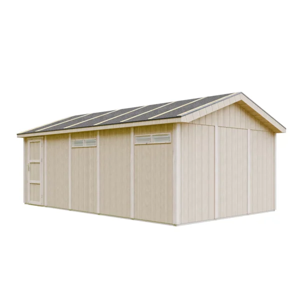 Luxury wooden garage SH507 - 354 x 604cm – 21 m2 - Image 2