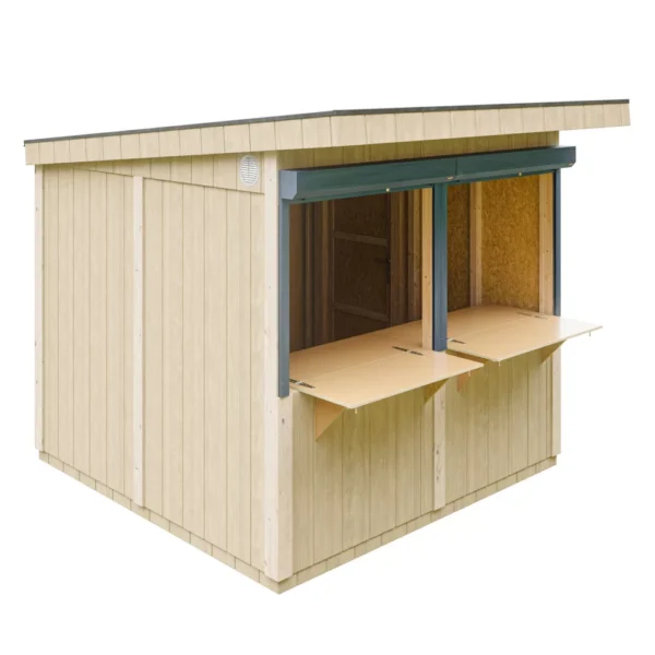Luxury wooden sales stand SH595 - 236 x 250 cm - 6 m2 - Image 6