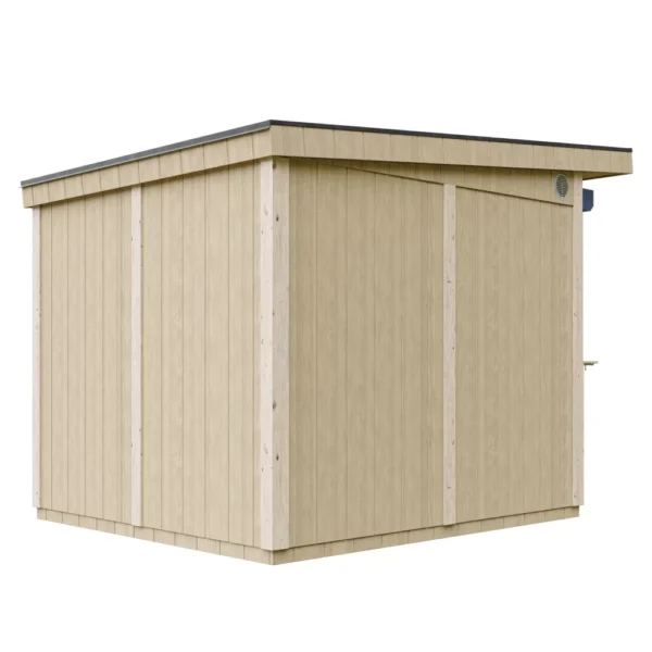 Luxury wooden sales stand SH595 - 236 x 250 cm - 6 m2 - Image 2