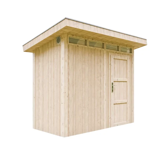Luxury wooden tool shed without floor SH576 – 118 x 250 cm – 3 m2