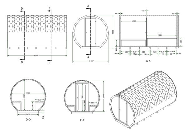Barrel Sauna, 4M, Roeselare - Image 2