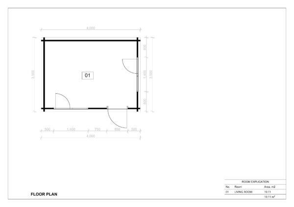 Wooden House Williem 44mm, 12 M² - Image 6