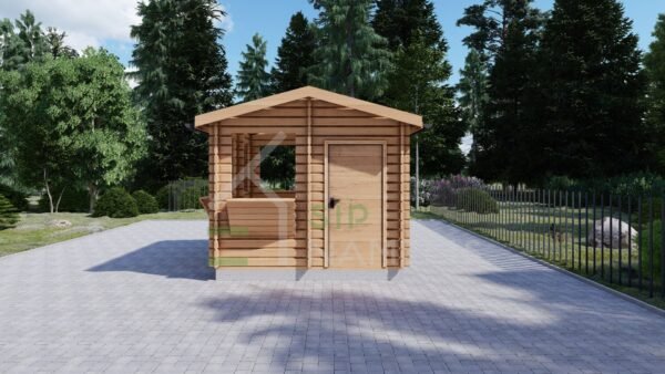 Wooden Kiosk 28MM, 3×3, 9 m² - Image 3