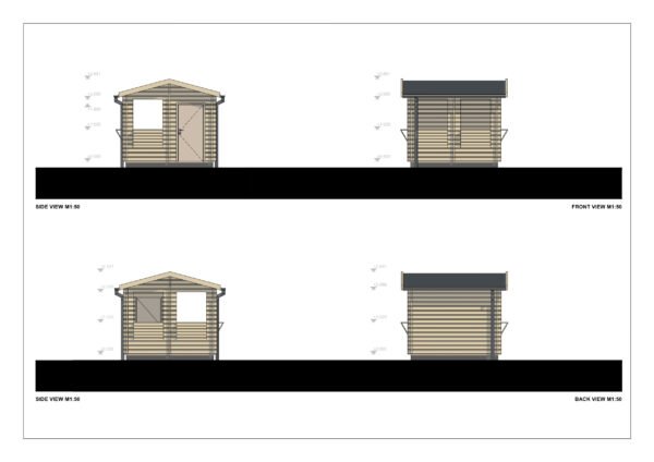 Wooden Kiosk 28MM, 3×3, 9 m² - Image 5