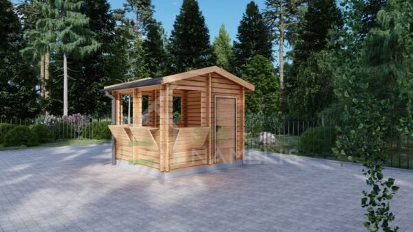 Wooden Kiosk 28MM, 3×3, 9 m² - Image 4