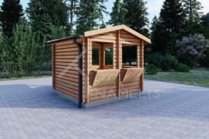 Wooden Kiosk 28MM, 3×3, 9 m²