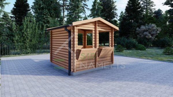 Wooden Kiosk 28MM, 3×3, 9 m²