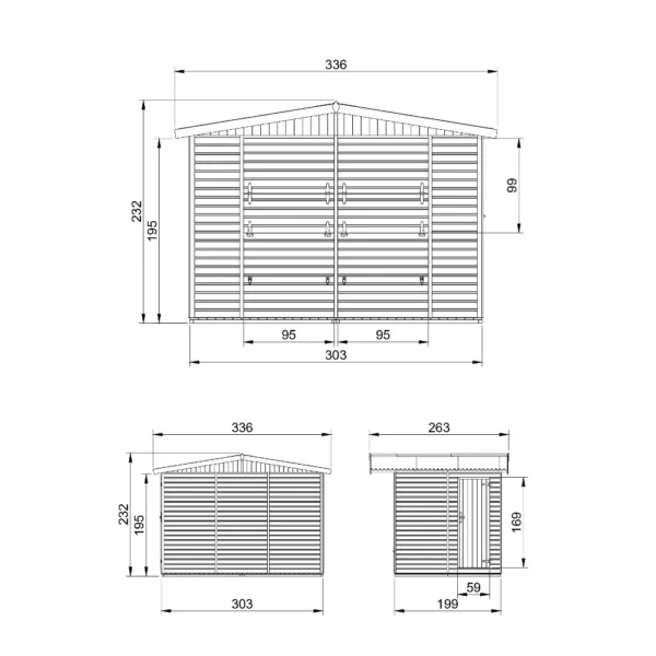 Sales stall SH562 – 303 x 199 cm – 6 m2 - Image 5