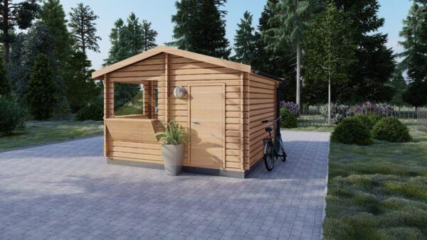 Wooden Sales Kiosk, 28MM, 4×4, 16 m² - Image 3