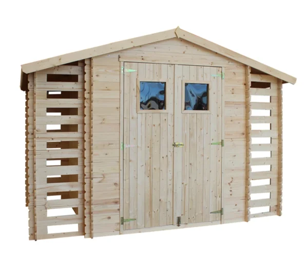 Tool shed + Woodshed with floor SH549 - 312 x 200 cm – 5 m2 - Image 3