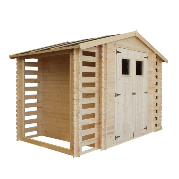 Tool shed with firewood shed SH537 - 312 x 200 cm – 5 m2 - Image 4