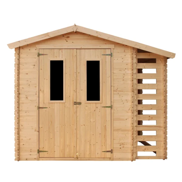 Tool shed + Woodshed with floor SH543 – 256 x 200 cm – 5 m2 - Image 2