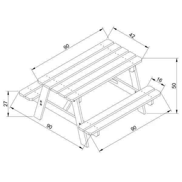 Table bench set SH2 SH598 - Image 5